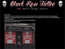 Tablet Screenshot of black-rose-tattoo.com